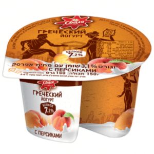 Греческий йогурт с персиками