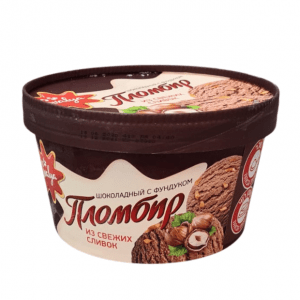 Мороженое Пломбир Шоколадный с фундуком